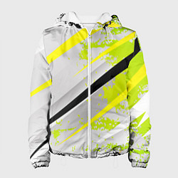 Женская куртка Color white light green