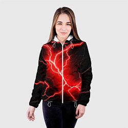 Куртка с капюшоном женская Lightning, цвет: 3D-белый — фото 2