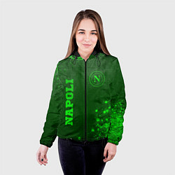 Куртка с капюшоном женская Napoli - green gradient вертикально, цвет: 3D-черный — фото 2