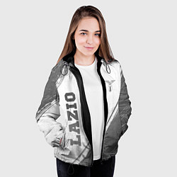 Куртка с капюшоном женская Lazio - white gradient вертикально, цвет: 3D-черный — фото 2