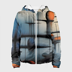 Женская куртка Архитектурная абстракция в тумане