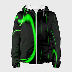 Женская куртка Color green light green black