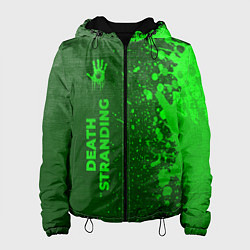 Женская куртка Death Stranding - green gradient по-вертикали