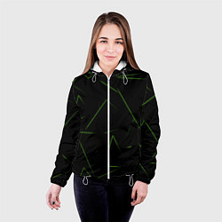 Куртка с капюшоном женская Color green line, цвет: 3D-белый — фото 2