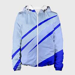 Женская куртка Светло-синий текстура с полосой