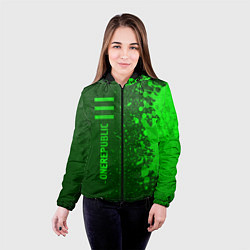 Куртка с капюшоном женская OneRepublic - green gradient по-вертикали, цвет: 3D-черный — фото 2