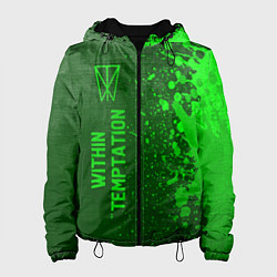 Женская куртка Within Temptation - green gradient по-вертикали