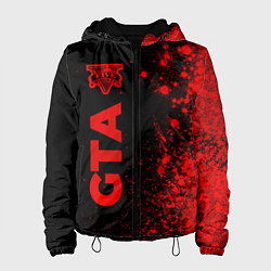 Женская куртка GTA - red gradient по-вертикали