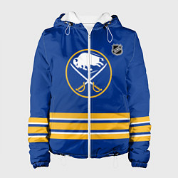 Куртка с капюшоном женская Баффало Сейбрз хоккей, цвет: 3D-белый