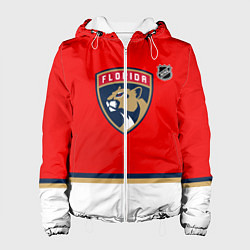 Куртка с капюшоном женская Флорида Пантерз хоккей, цвет: 3D-белый