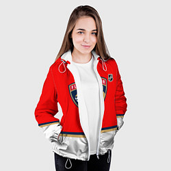 Куртка с капюшоном женская Флорида Пантерз хоккей, цвет: 3D-белый — фото 2