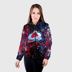 Куртка с капюшоном женская Colorado Avalanche NHL black, цвет: 3D-черный — фото 2