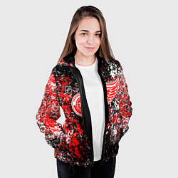 Куртка с капюшоном женская Detroit Red Wings NHL black, цвет: 3D-черный — фото 2