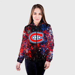 Куртка с капюшоном женская Montreal Canadiens NHL black, цвет: 3D-черный — фото 2