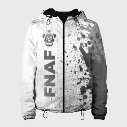 Куртка с капюшоном женская FNAF - white gradient по-вертикали, цвет: 3D-черный