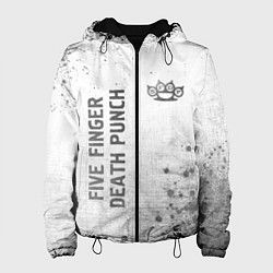 Женская куртка Five Finger Death Punch - white gradient вертикаль
