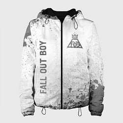 Женская куртка Fall Out Boy - white gradient вертикально