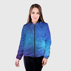 Куртка с капюшоном женская Ночное сияние, цвет: 3D-черный — фото 2