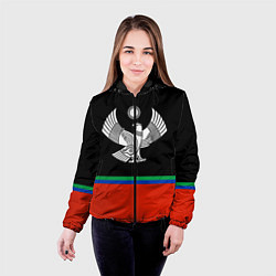 Куртка с капюшоном женская Дагестан цвета, цвет: 3D-черный — фото 2