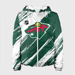 Женская куртка Миннесота Уайлд - зеленый и белый