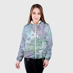 Куртка с капюшоном женская Скетч японские дорамы, цвет: 3D-белый — фото 2