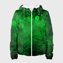 Женская куртка Абстракция - green acid stains