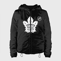 Куртка с капюшоном женская Торонто Мейпл Лифс - черные треугольники, цвет: 3D-черный