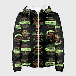 Куртка с капюшоном женская Easter holidays, цвет: 3D-белый