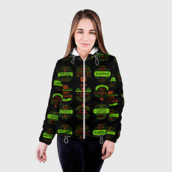 Куртка с капюшоном женская Easter holidays, цвет: 3D-белый — фото 2