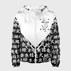 Женская куртка Doom японские символы