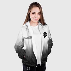 Куртка с капюшоном женская Лес - это мой храм, цвет: 3D-белый — фото 2