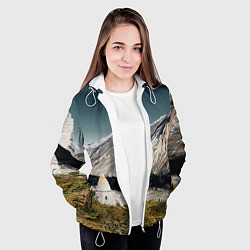 Куртка с капюшоном женская Фардык-Кешене, цвет: 3D-белый — фото 2