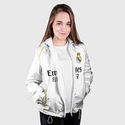 Куртка с капюшоном женская Реал Мадрид домашняя форма 2025 2026, цвет: 3D-белый — фото 2