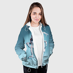 Куртка с капюшоном женская Spider Bender - meme, цвет: 3D-белый — фото 2