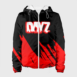 Куртка с капюшоном женская Dayz штрихи красок, цвет: 3D-белый