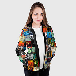 Куртка с капюшоном женская Nirvana - обложки альбомов и песен, цвет: 3D-черный — фото 2