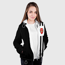 Куртка с капюшоном женская Arsenal спорт линии, цвет: 3D-белый — фото 2