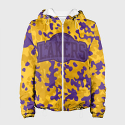 Куртка с капюшоном женская NBA LA Lakers, цвет: 3D-белый