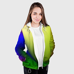 Куртка с капюшоном женская The color is multicolored, цвет: 3D-белый — фото 2