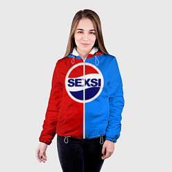 Куртка с капюшоном женская Sexsi Pepsi, цвет: 3D-белый — фото 2