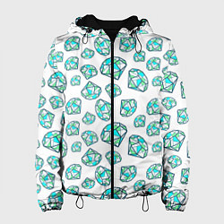 Куртка с капюшоном женская Бриллианты, цвет: 3D-черный