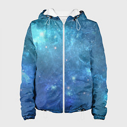 Куртка с капюшоном женская Космос, цвет: 3D-белый