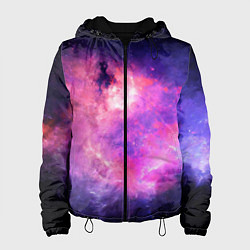 Куртка с капюшоном женская Космос, цвет: 3D-черный
