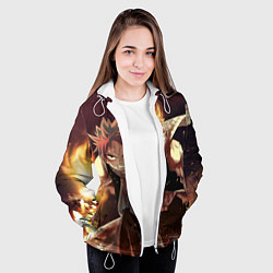 Куртка с капюшоном женская Fairy tail, цвет: 3D-белый — фото 2