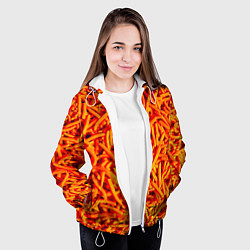 Куртка с капюшоном женская Морковь, цвет: 3D-белый — фото 2