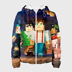 Куртка с капюшоном женская Minecraft Men's, цвет: 3D-белый