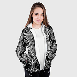 Куртка с капюшоном женская Paisley, цвет: 3D-белый — фото 2