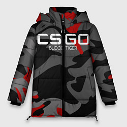 Куртка зимняя женская CS:GO Blood Tiger, цвет: 3D-светло-серый