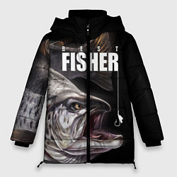 Куртка зимняя женская Лучший рыбак, цвет: 3D-черный