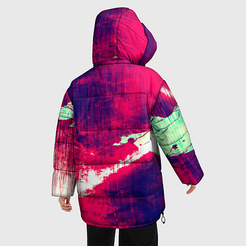 Женская зимняя куртка Брызги красок / 3D-Черный – фото 4